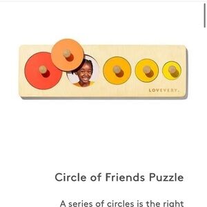 Lovevery Circle Puzzle - Red, Orange, Yellow